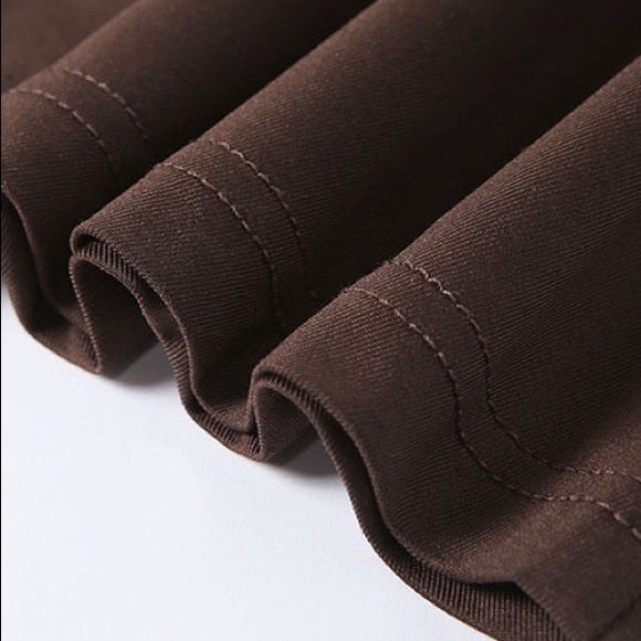 Simple and sexy backless minidress- brown - Picture 4 of 9